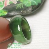 Nhẫn đá ngọc bích nephrite jade 23-20