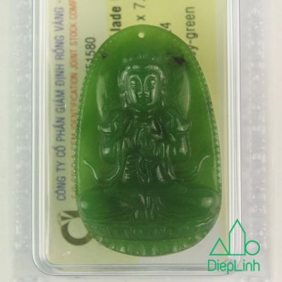 Phật bản mệnh đại thế chí bồ tát đá ngọc bích J51880