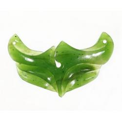 Mặt ngọc bích nephrite jade NBM32