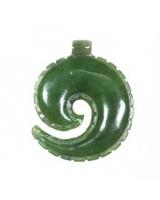 Mặt ngọc bích nephrite jade NBM16