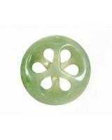 Mặt ngọc bích nephrite chữ vạn NBM34