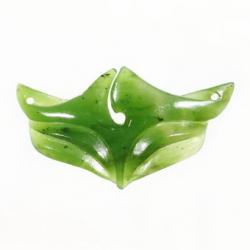 Mặt ngọc bích nephrite jade NBM21