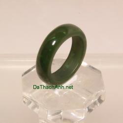 Nhẫn ngọc bích nephrite size17 NBN27