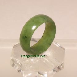 Nhẫn ngọc bích nephrite size19 NBN34