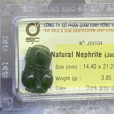 Tỳ hưu ngọc bích nephrite Kiểm định J54104